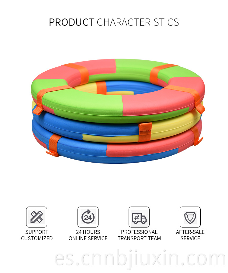 Ningbo Factory personalizado Eva Foam Ring Solid Ring flotante Piscina LifeBuoy